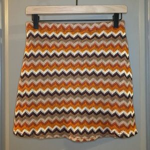 Crochet fitted skirt